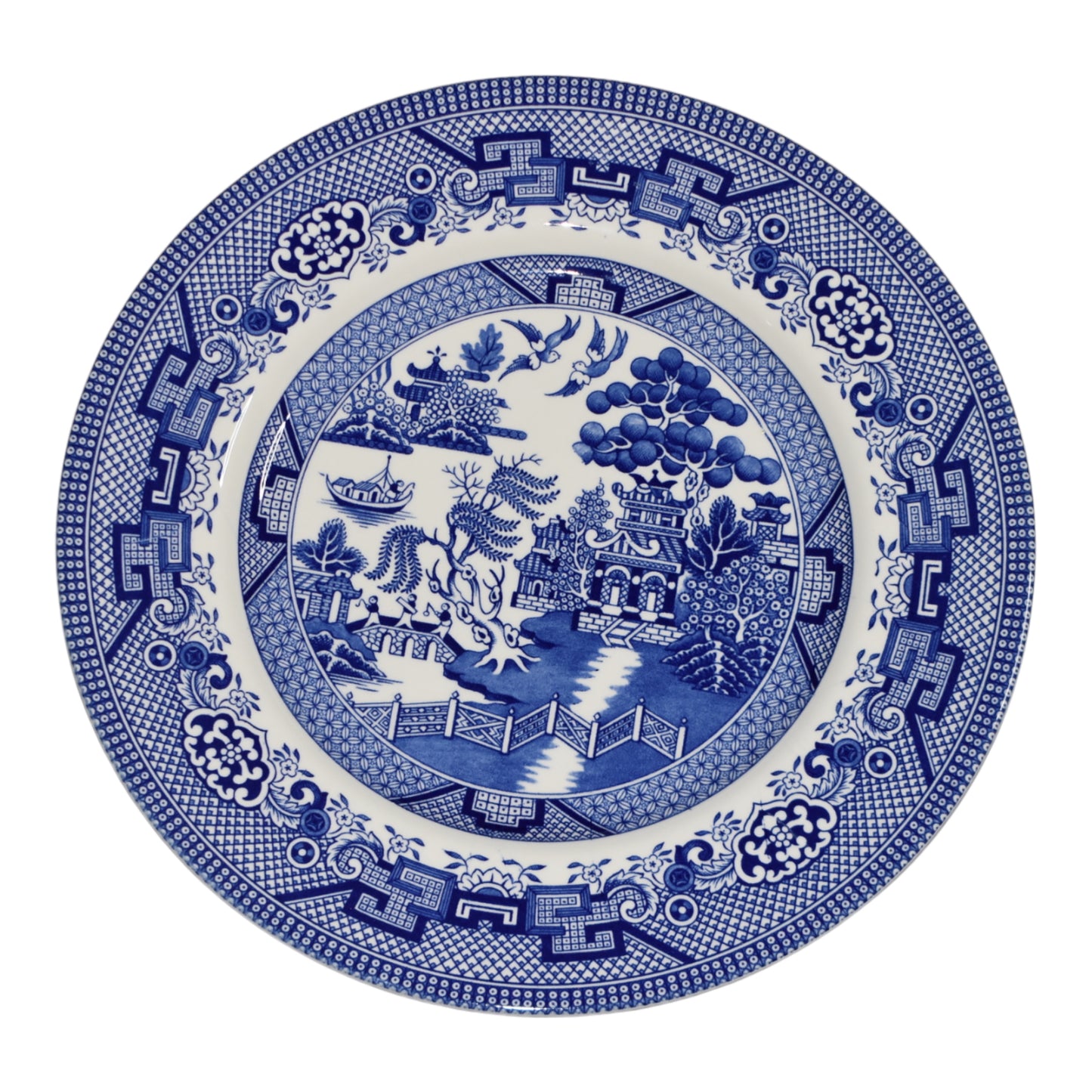 Royal Stafford Blue Willow Dinner Plates (Set of 4)