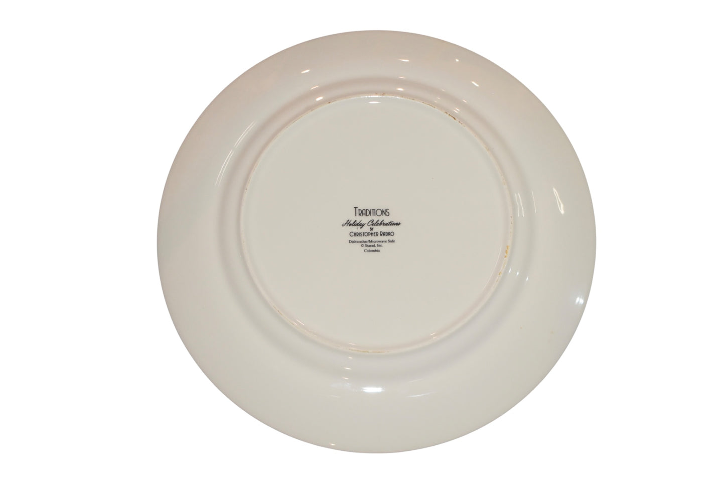 Christopher Radko Holiday Celebrations Salad/Dessert Plate