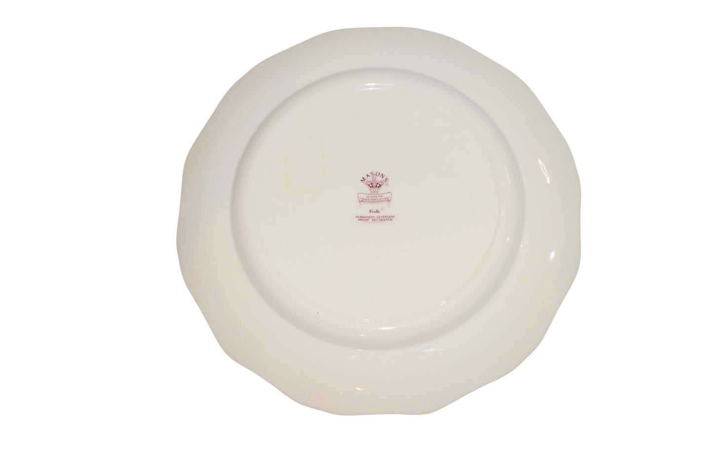 Mason's Red Vista Plates (Set of 5)