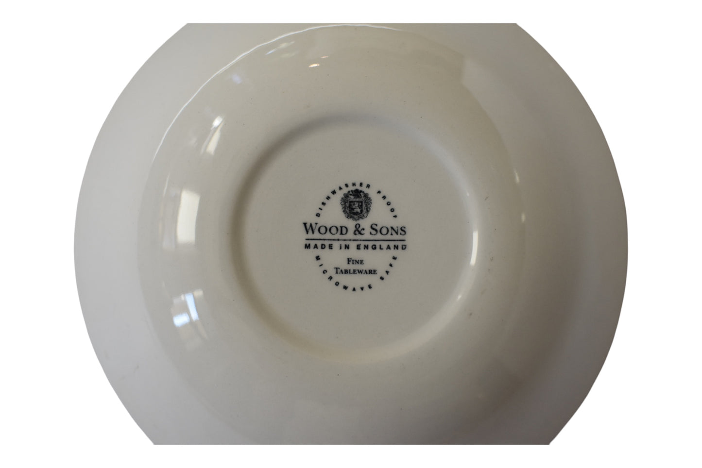 Wood and Son's Red Transferware Cup and Saucers (set of 4)