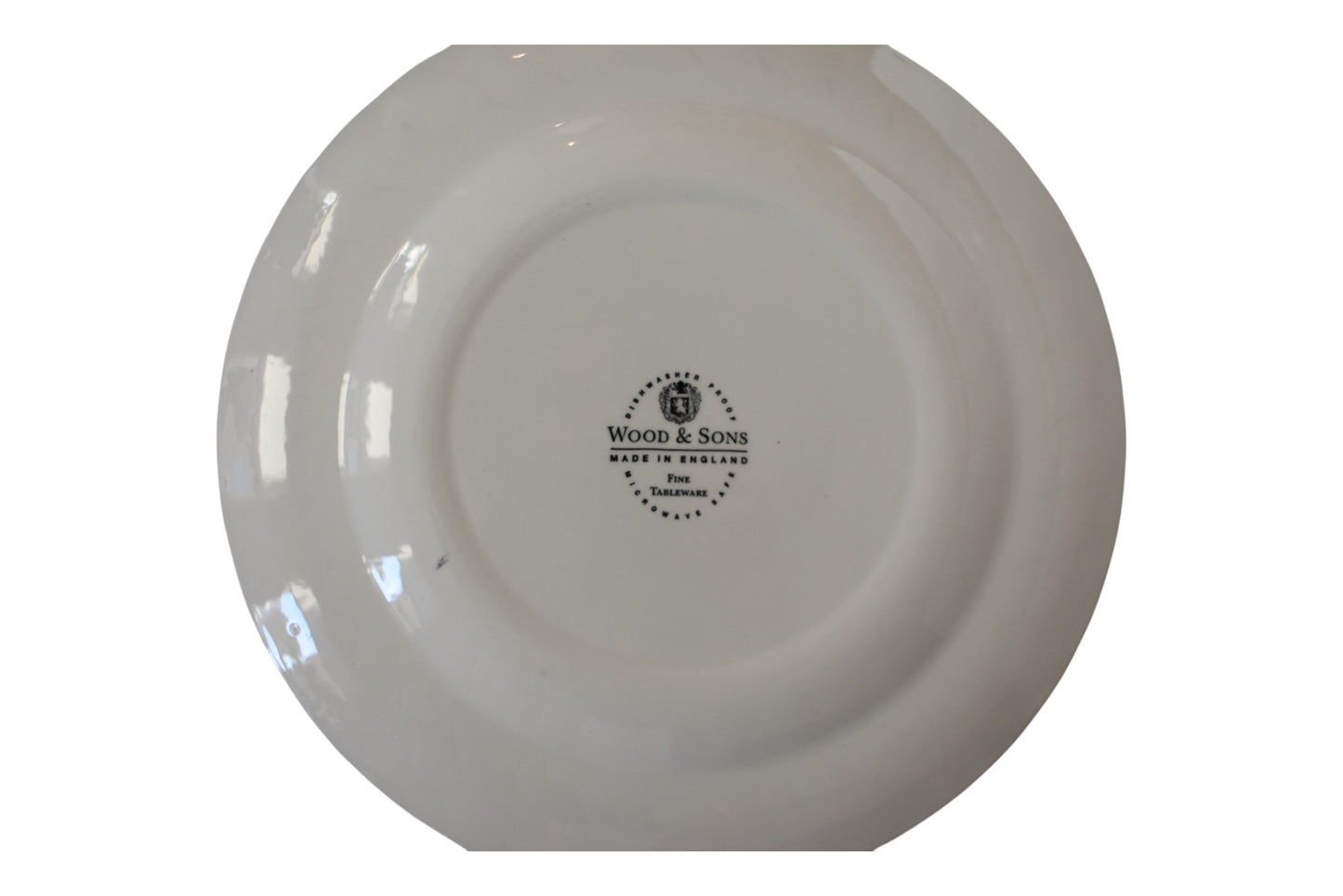 Wood and Son's Red Transferware Dinner Plates (Set of 4)