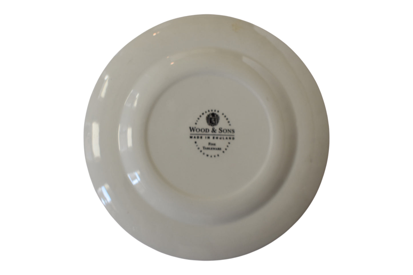 WOOD & SON Red Transferware Salad Plates (Set of 4)