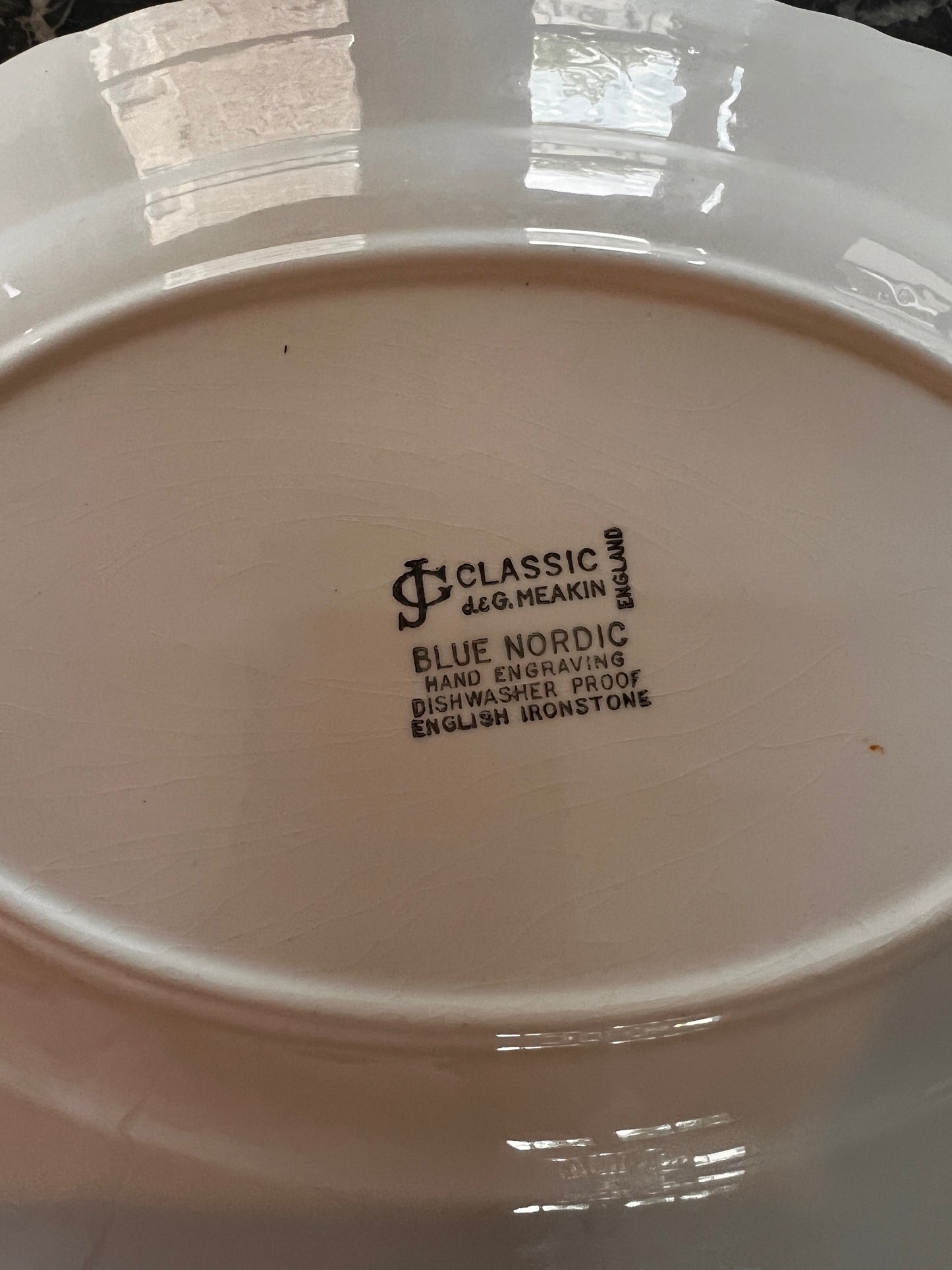 J&G Meakin Blue Nordic oval platter