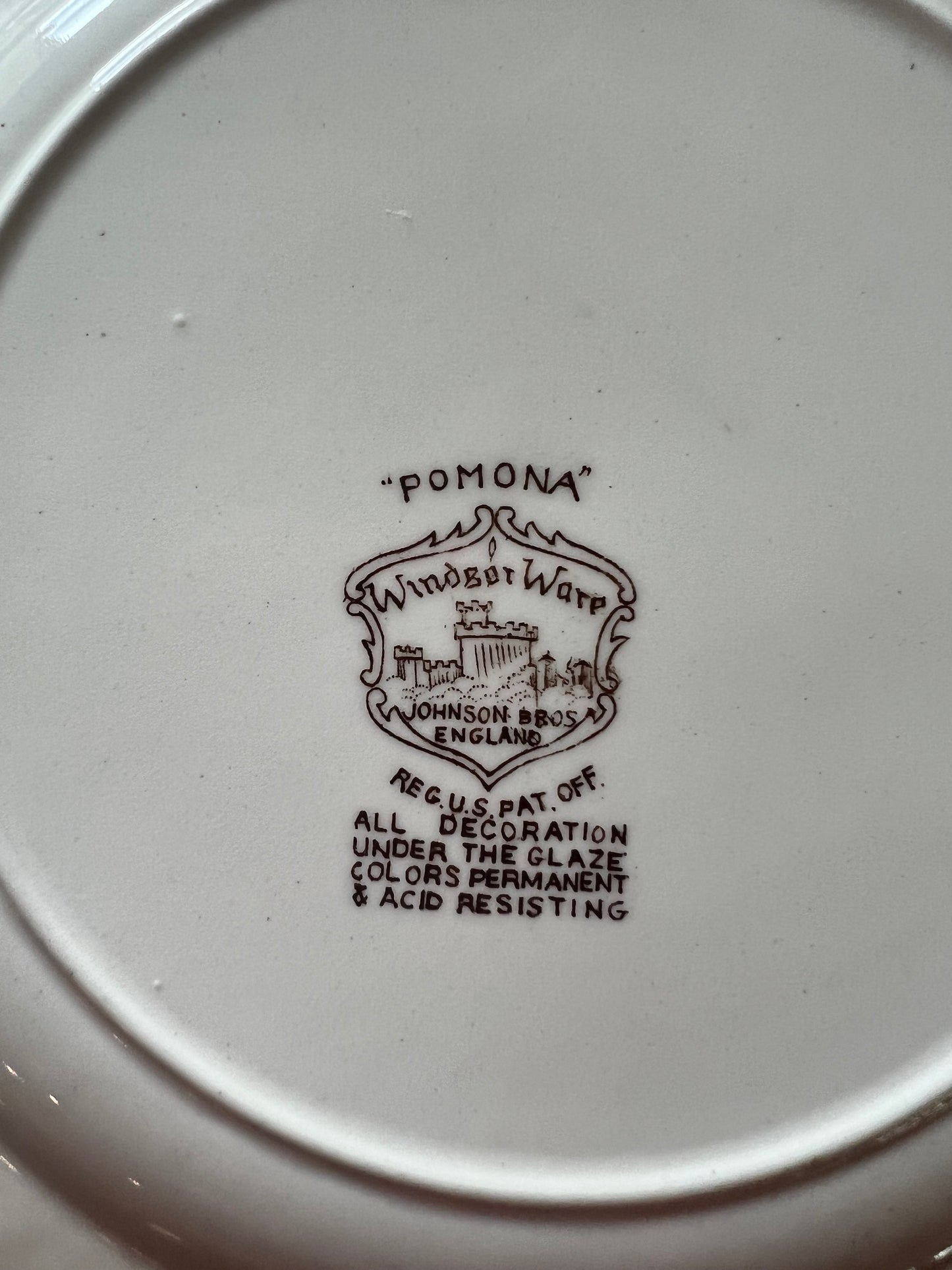 Pomona Salad plates by Johnson Brothers
