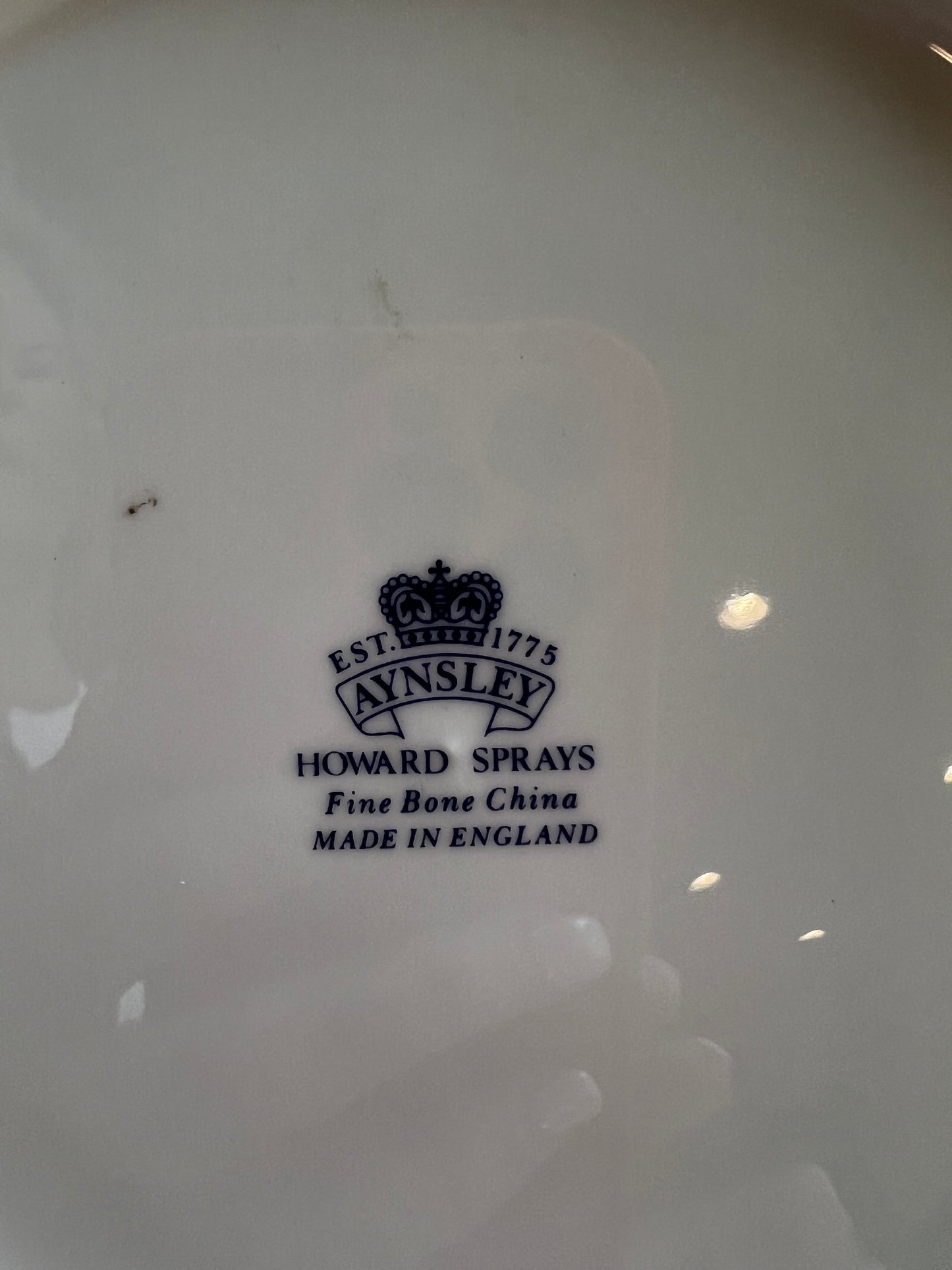 Vintage Aynsley Howard Sprays Fine Bone China Floral Serving Bowl | Made in England