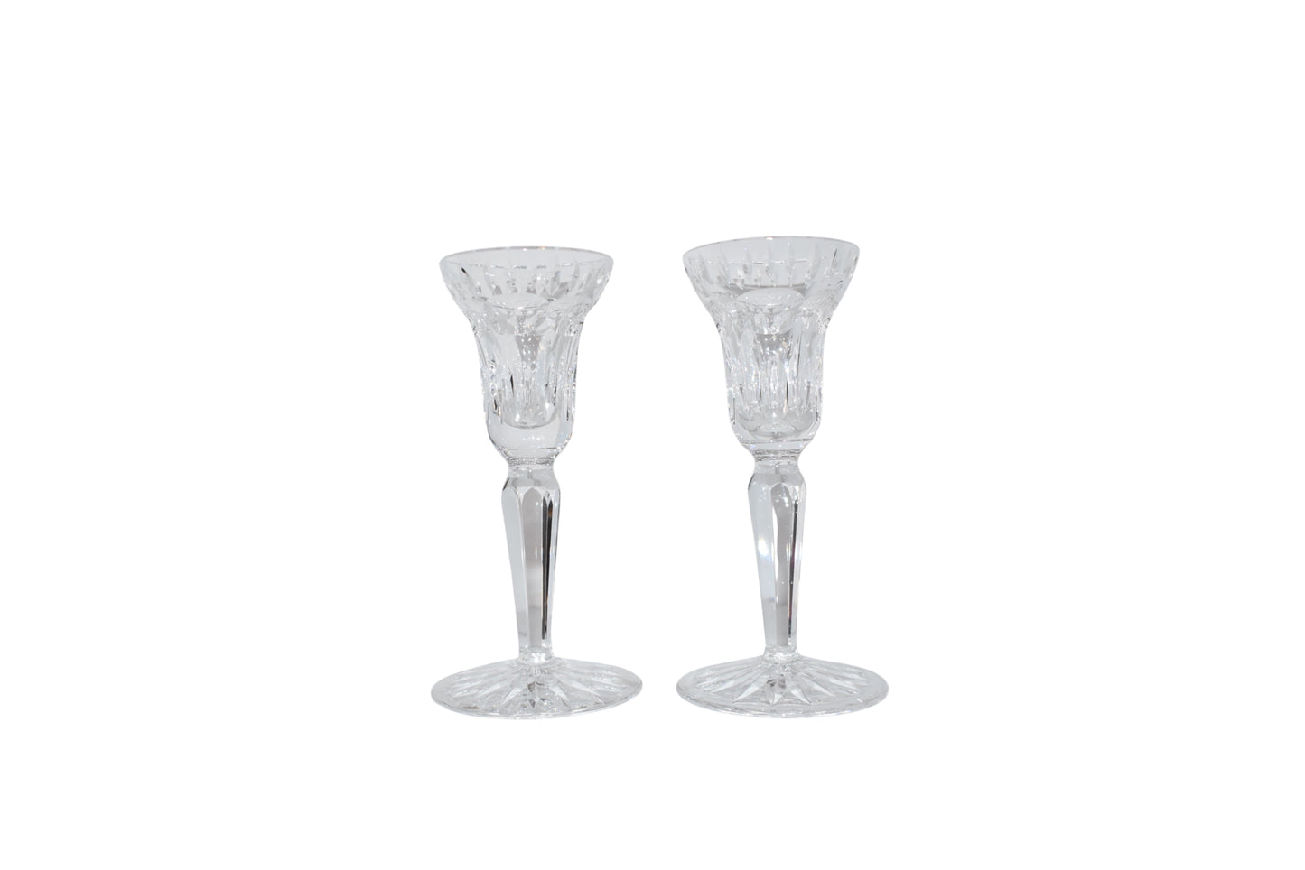 Pair of Waterford 6" Crystal Candlesticks