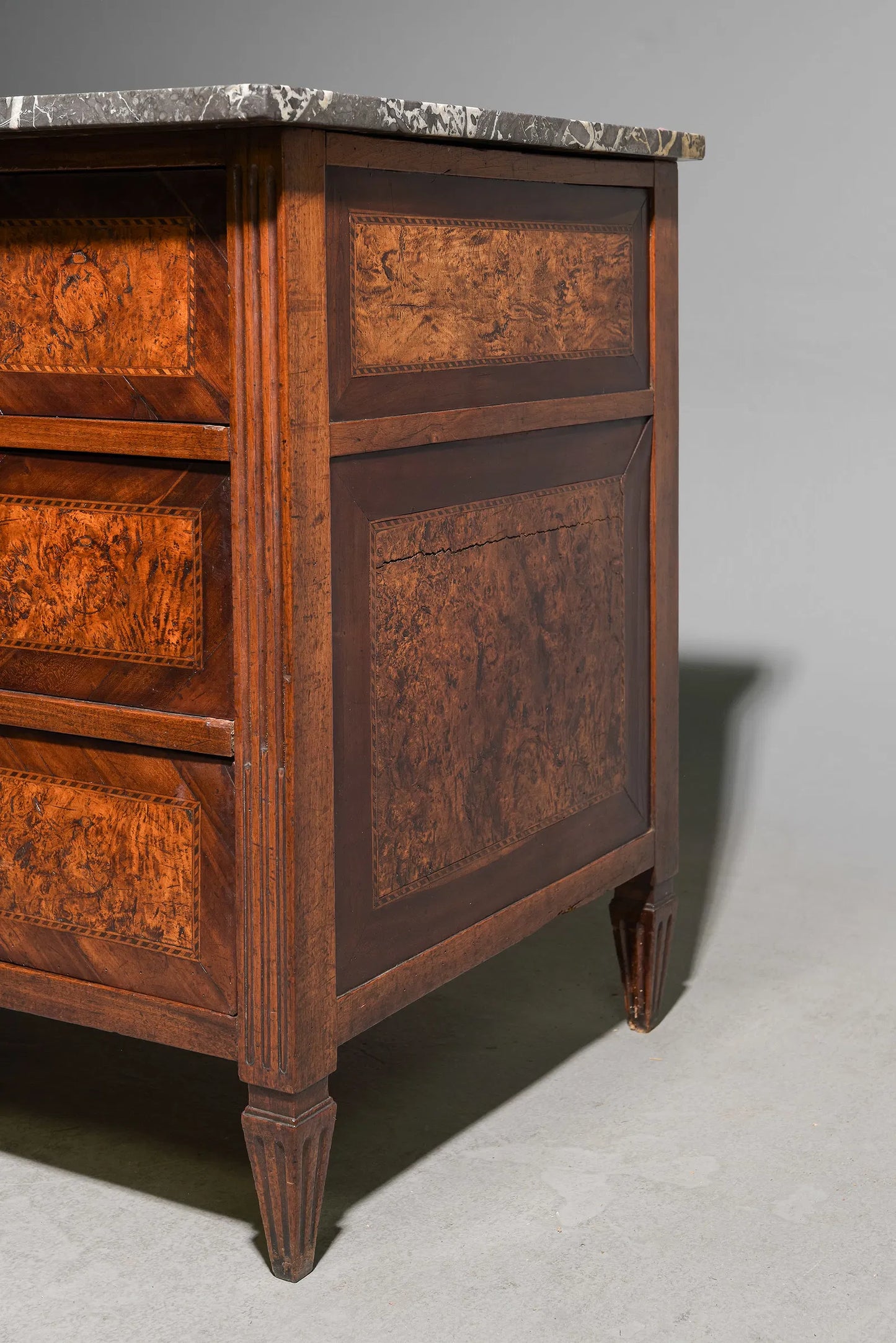 French Empire Style Marble Top Chest