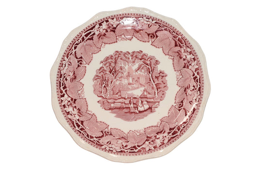 Mason's Red Vista Plates (Set of 5)