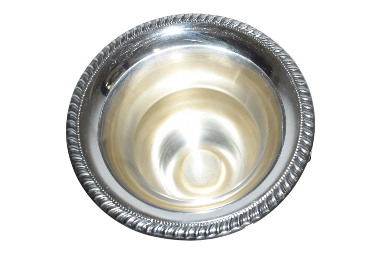 Vintage Silverplate Champagne Bucket Braided Trim