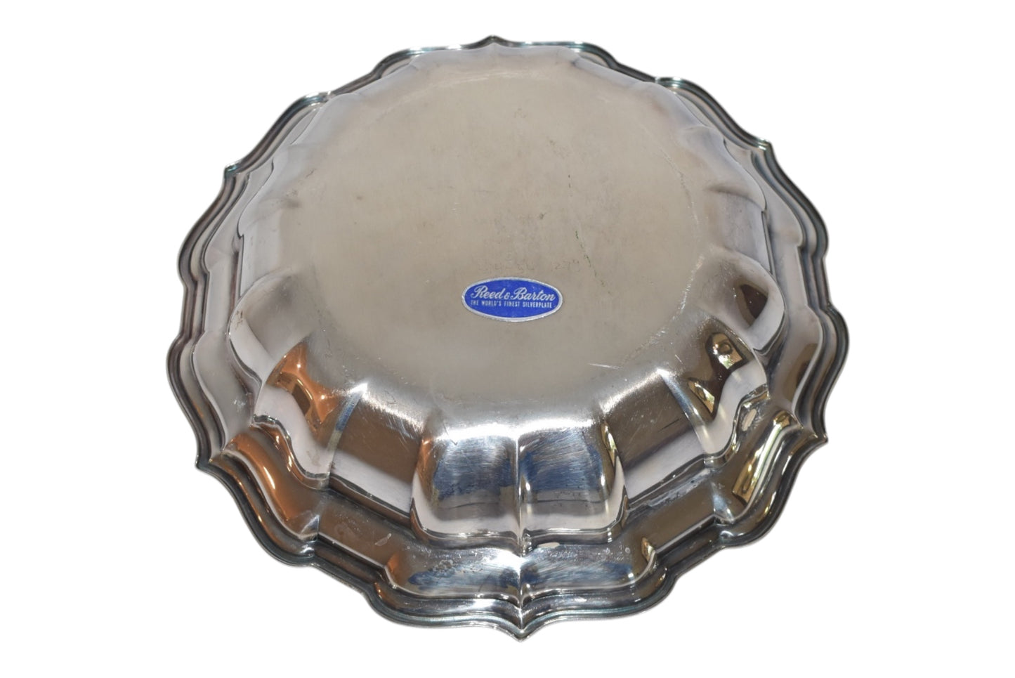Vintage Reed & Barton Silverplate Scalloped Bowl | Round Serving Bowl