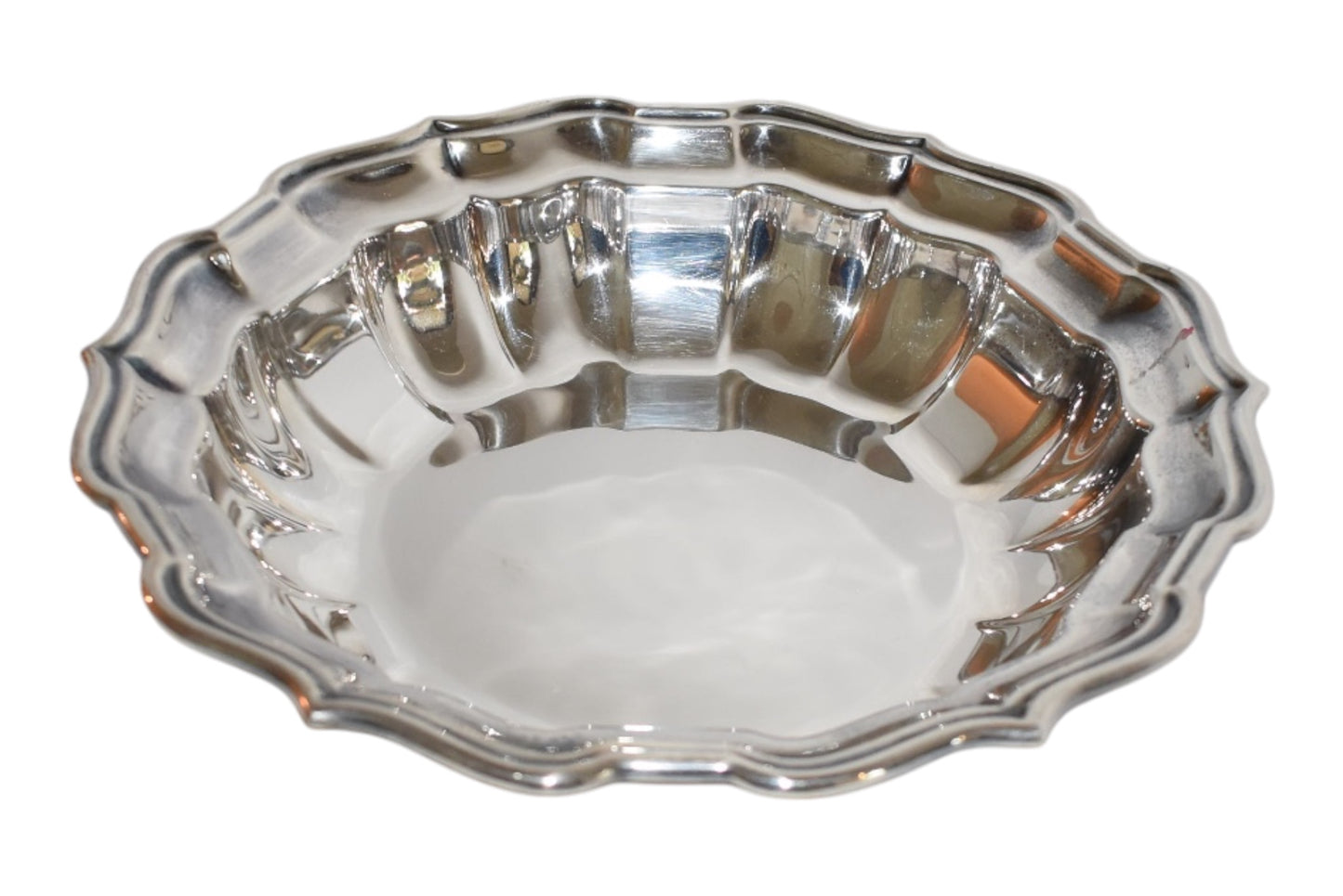 Vintage Reed & Barton Silverplate Scalloped Bowl | Round Serving Bowl