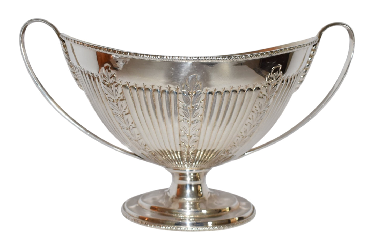 Large Silverplated Trophy Vase