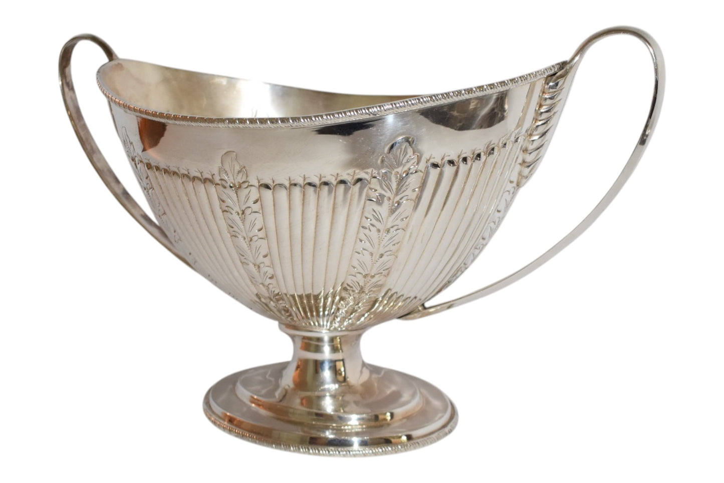 Large Silverplated Trophy Vase