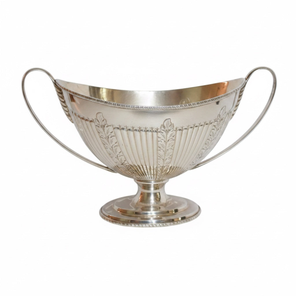 Large Silverplated Trophy Vase