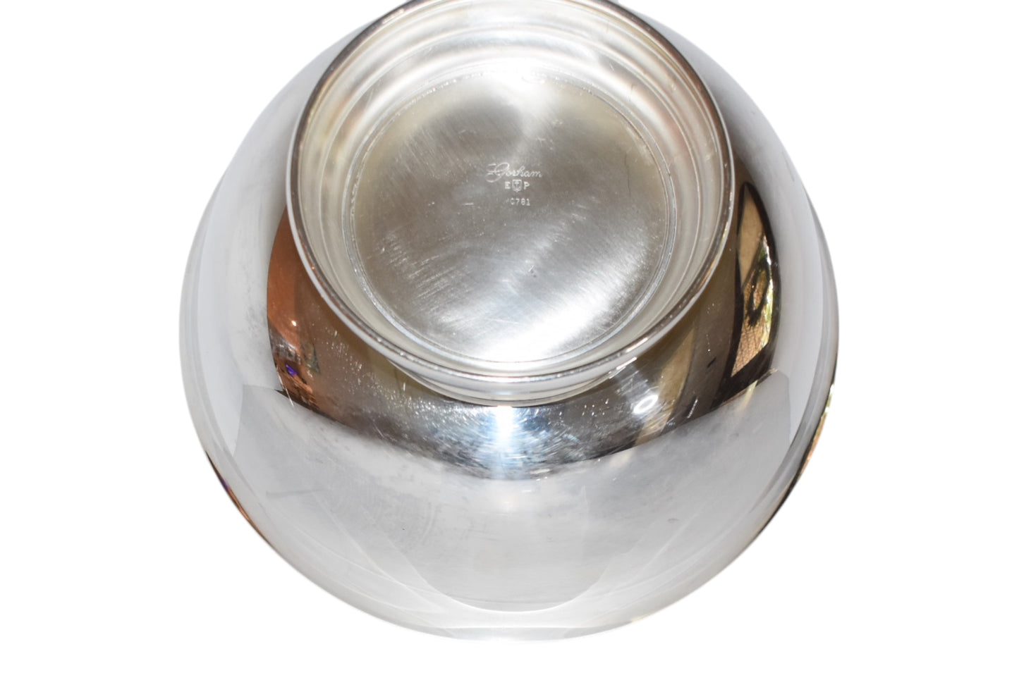 Vintage Gorham Silverplate Footed Serving Bowl 4"x2"