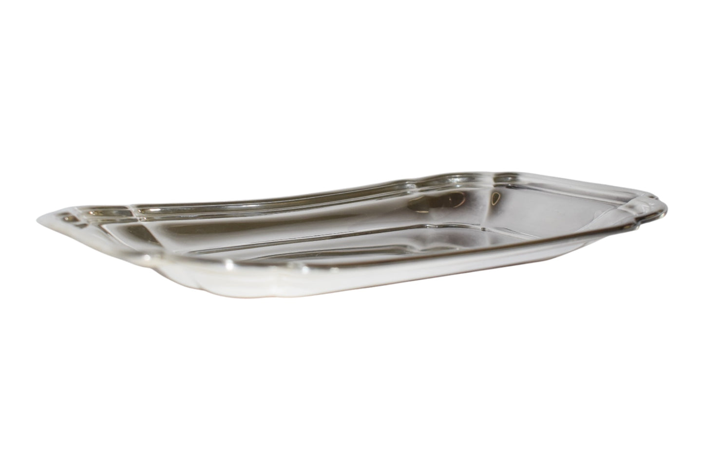 Chadwick Small Vintage Silverplate Catchall Tray for Nightstand or Vanity