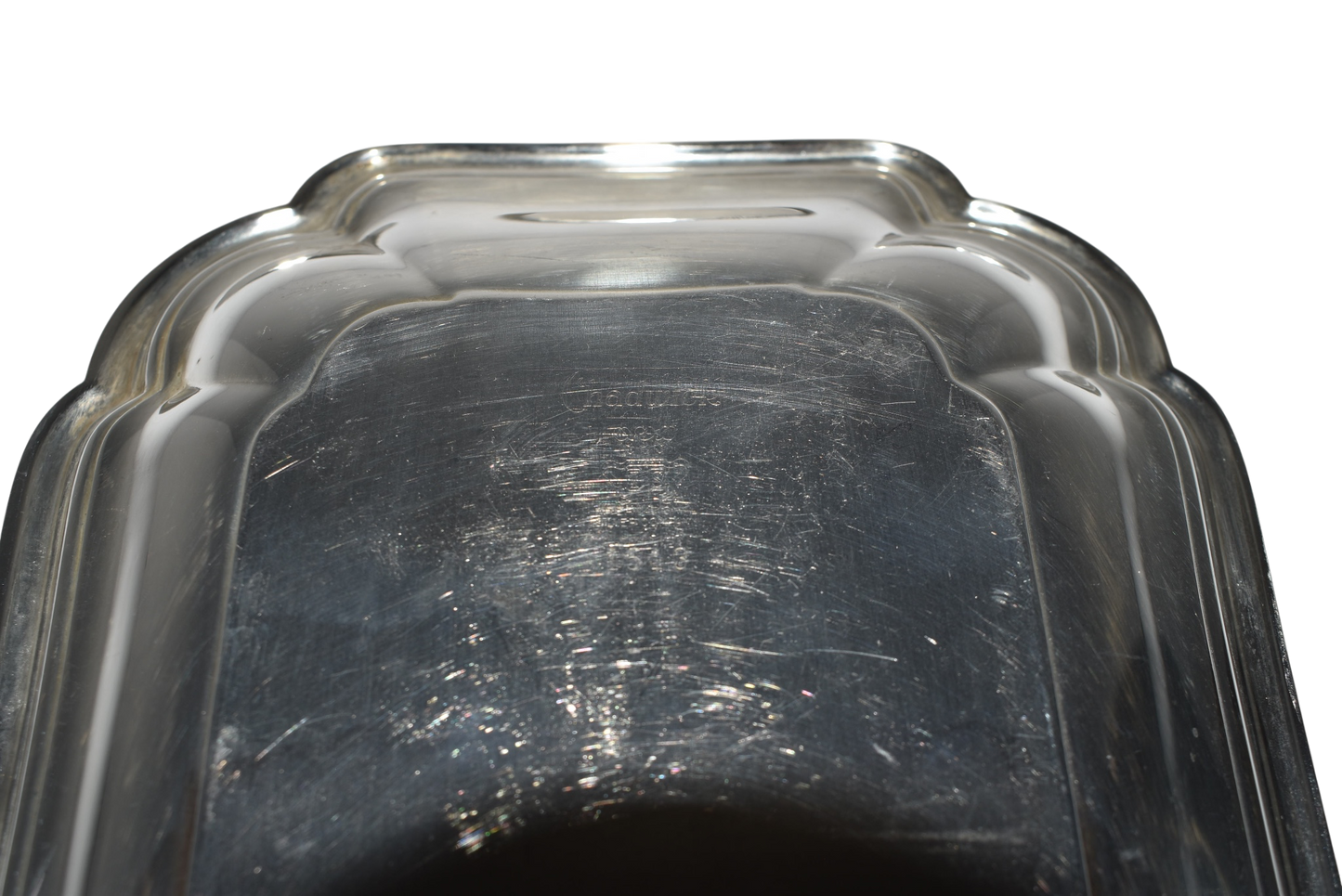 Vintage William Rogers Silverplate Tray | Scalloped Edge Catchall | Entryway or Nightstand Dish