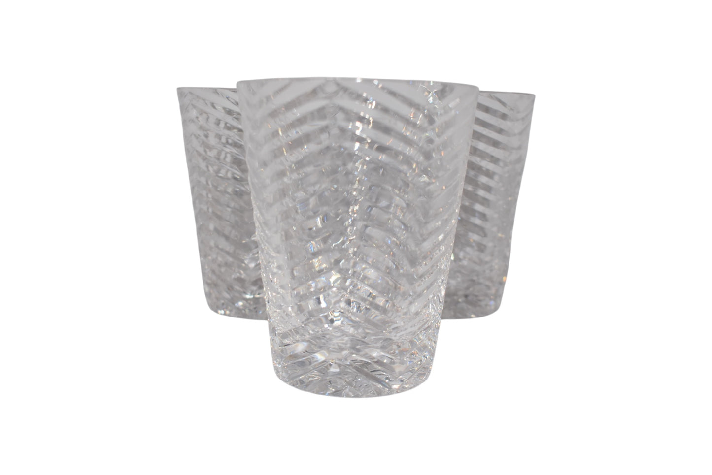 Two's Company Herringbone Highball Glasses (set of 5)