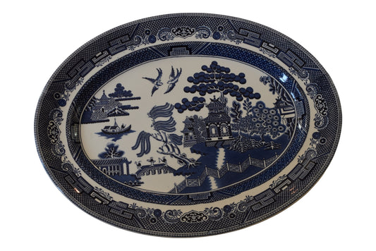 Blue Willow 13 3/4" oval platter