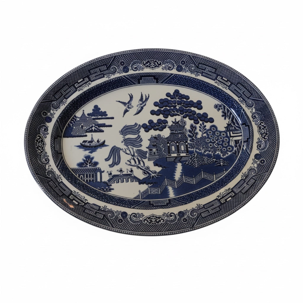Blue Willow 13 3/4" oval platter