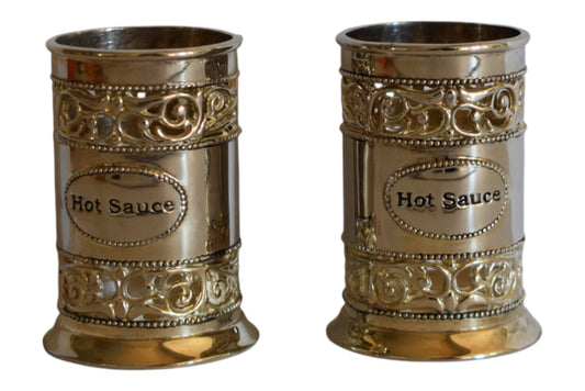 Silverplated Hot Sauce Containers