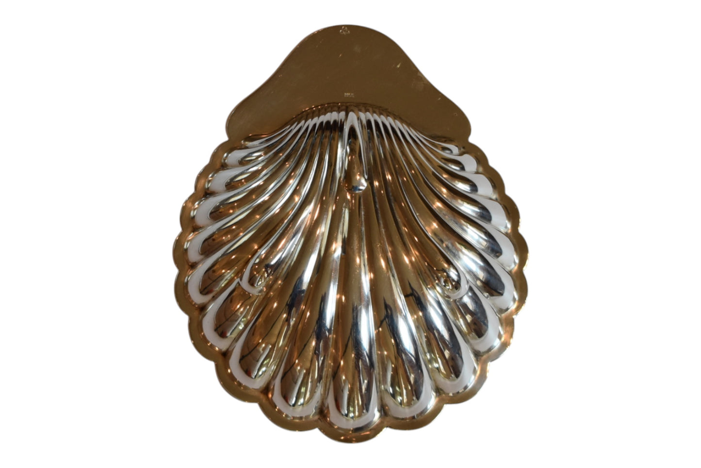 English Silverplate Shell Dish