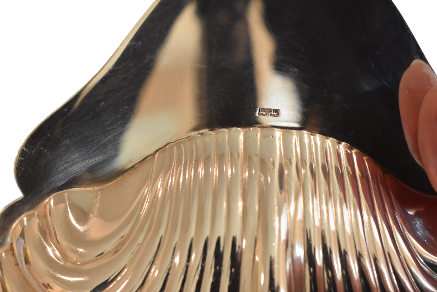 English Silverplate Shell Dish