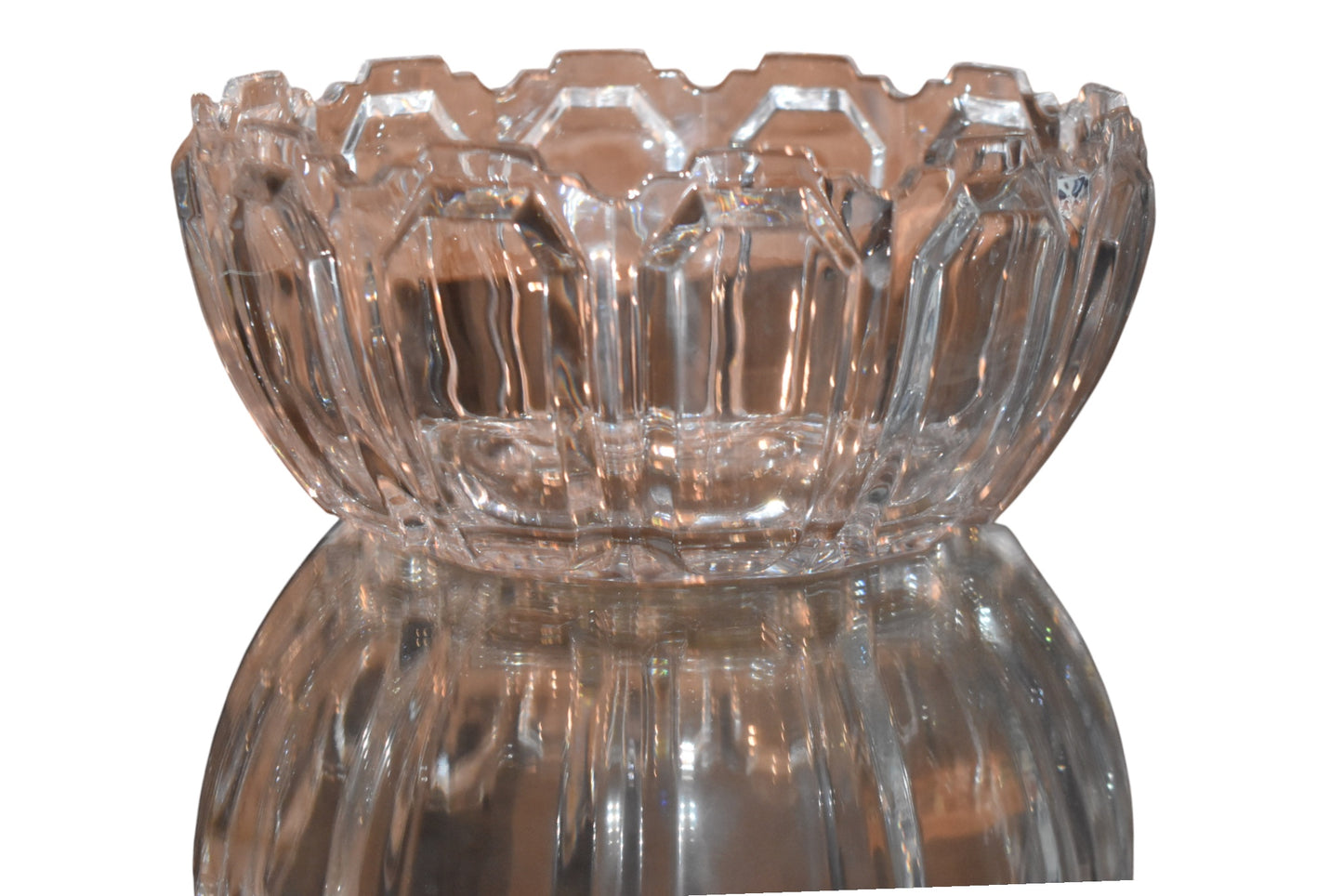 Emerald Cut  Vintage Glass Bowl