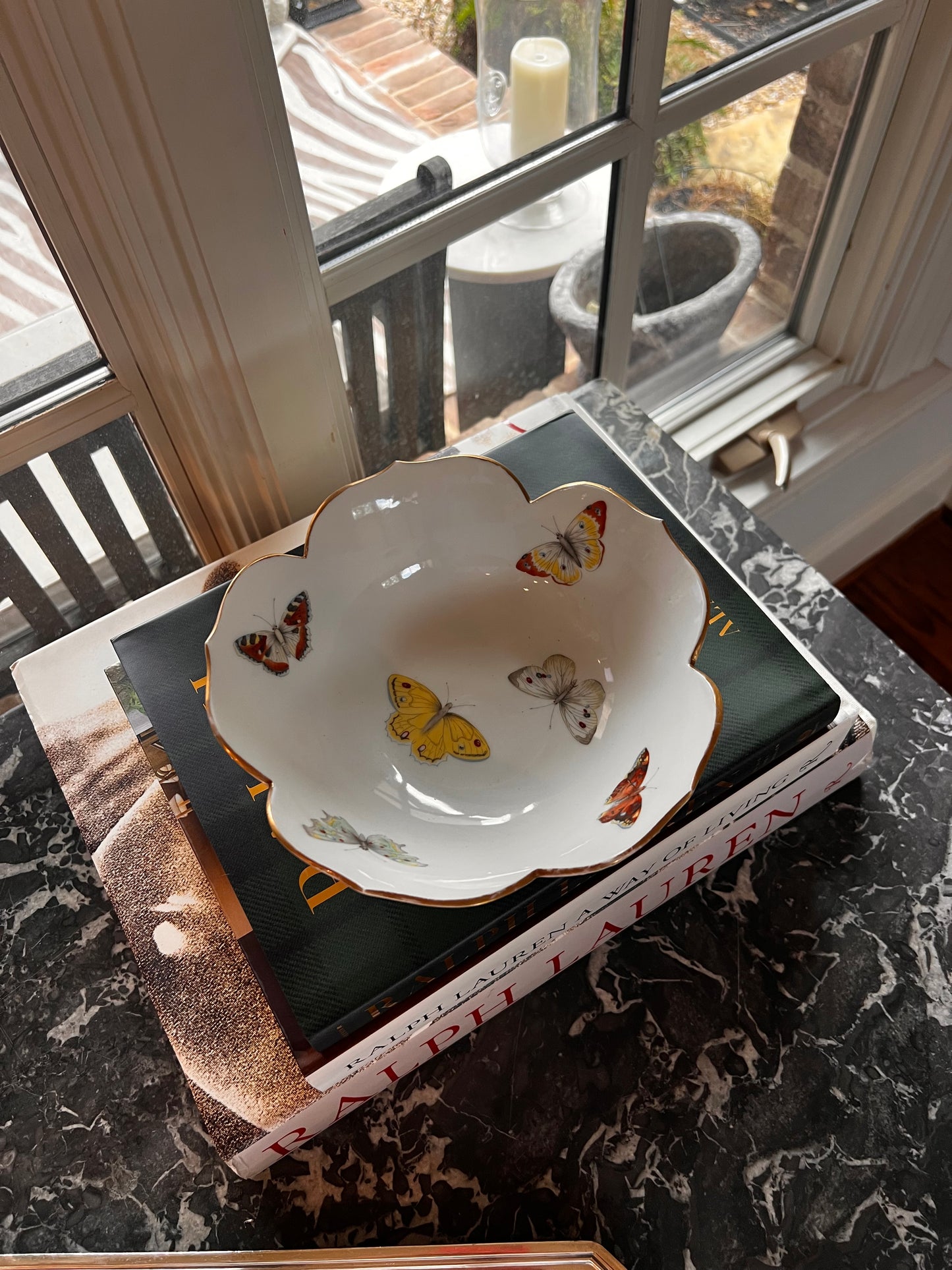 Limoges Butterfly Bowl