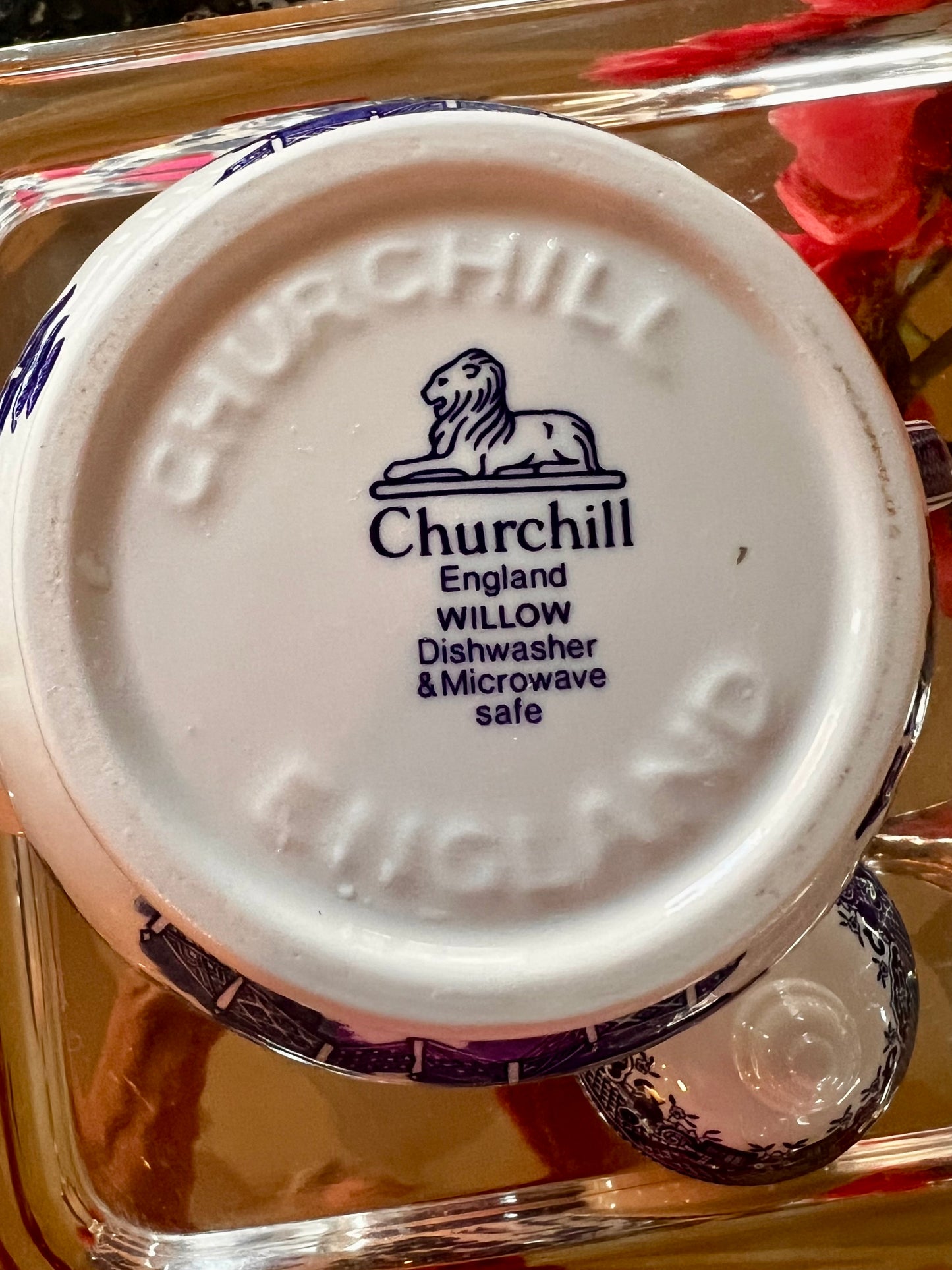 Churchill Blue Willow Teapot