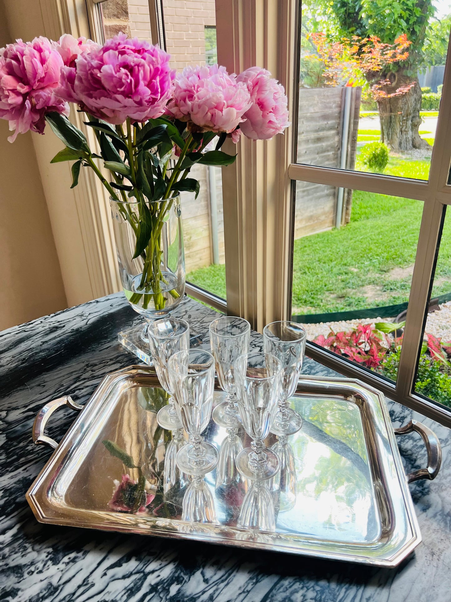 Vintage Petite Champagne Flutes 6"tall
