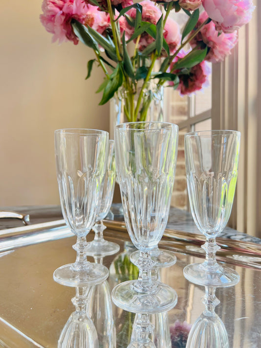 Vintage Petite Champagne Flutes 6"tall