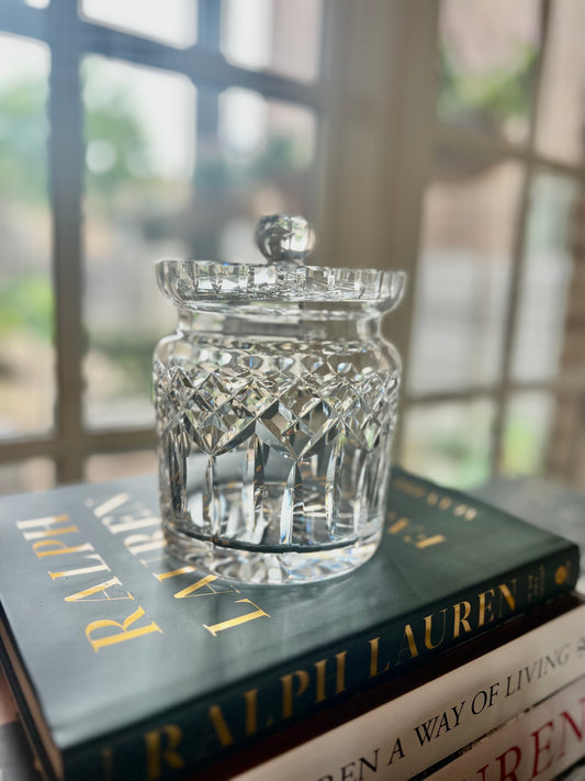 Waterford Lismore  Crystal Biscuit Barrel
