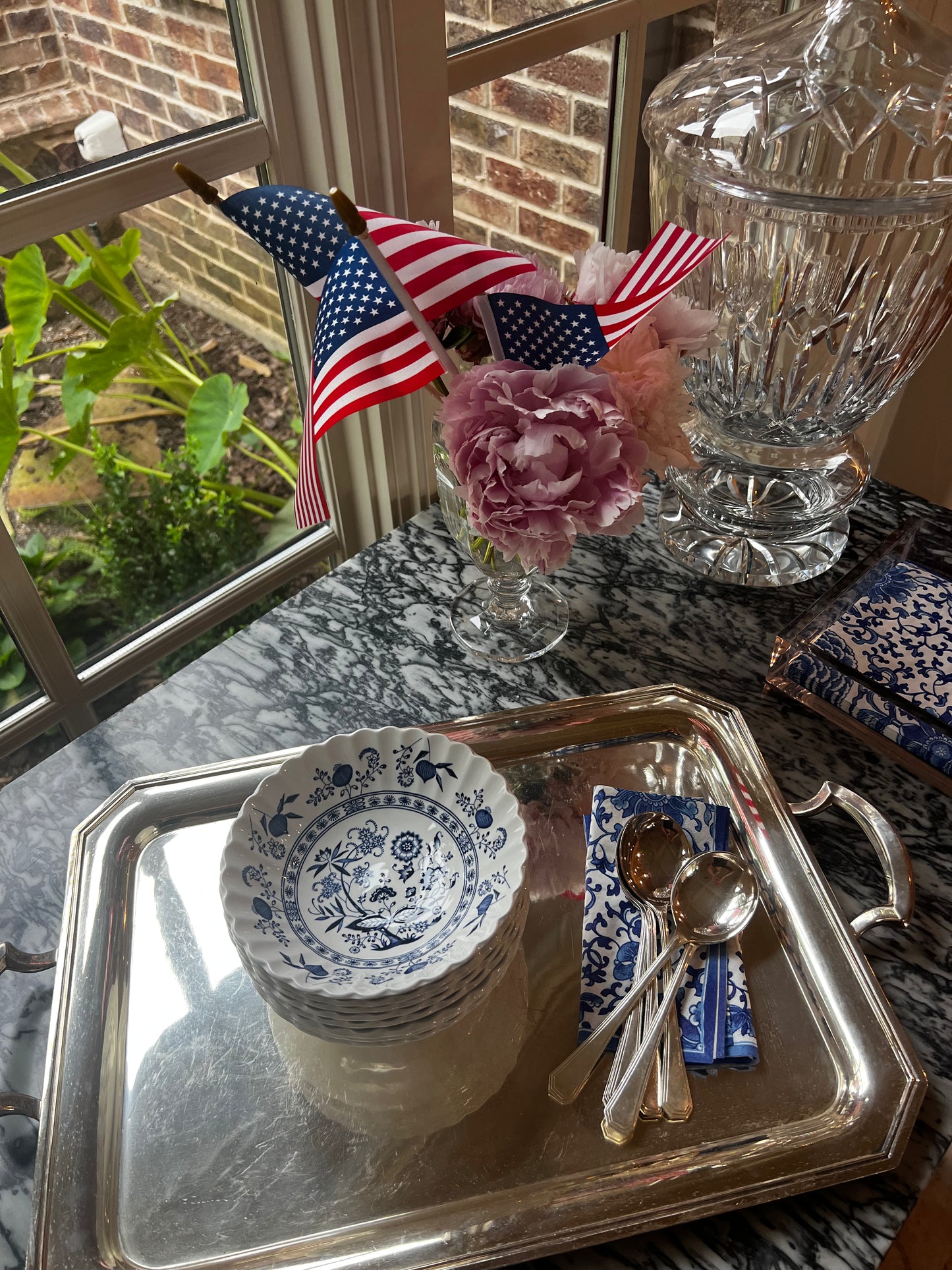 J&G Meakin Blue Nordic Dessert Bowl