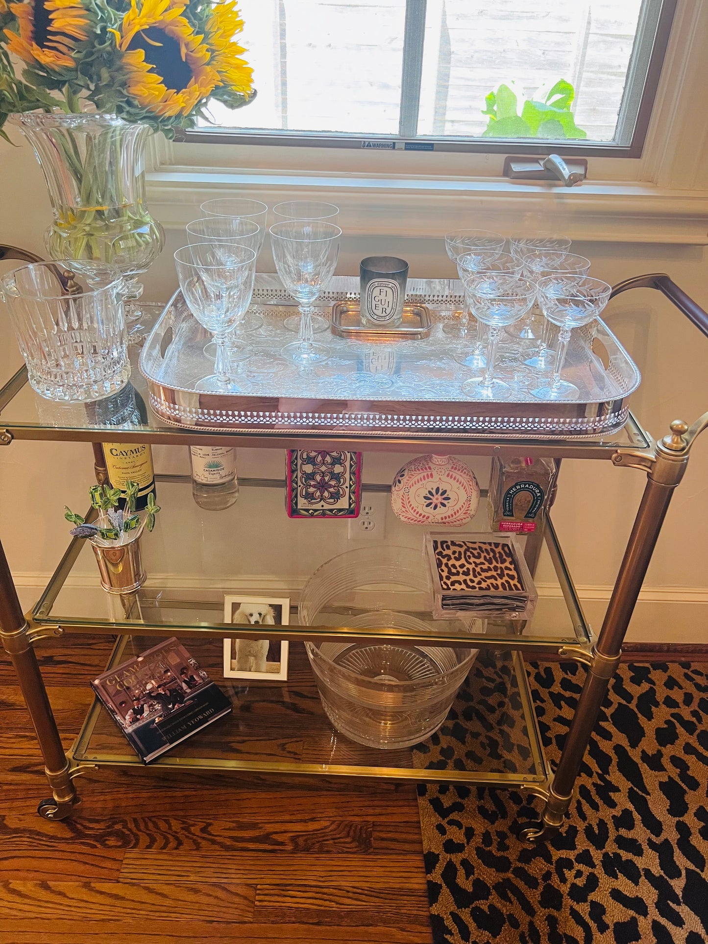 Vintage French Crystal Ice Bucket