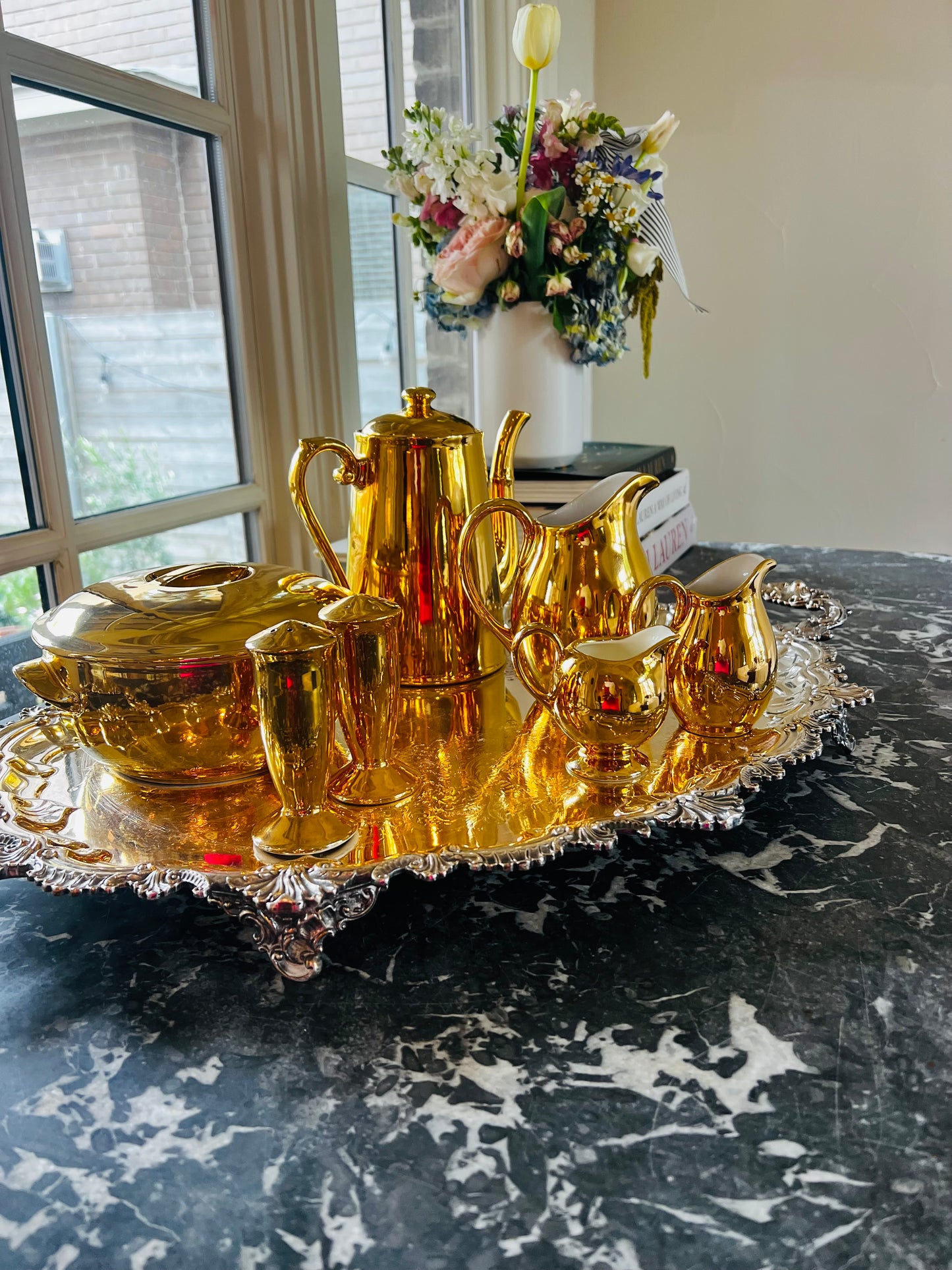 Royal Worchester Gold Luster Tea Set