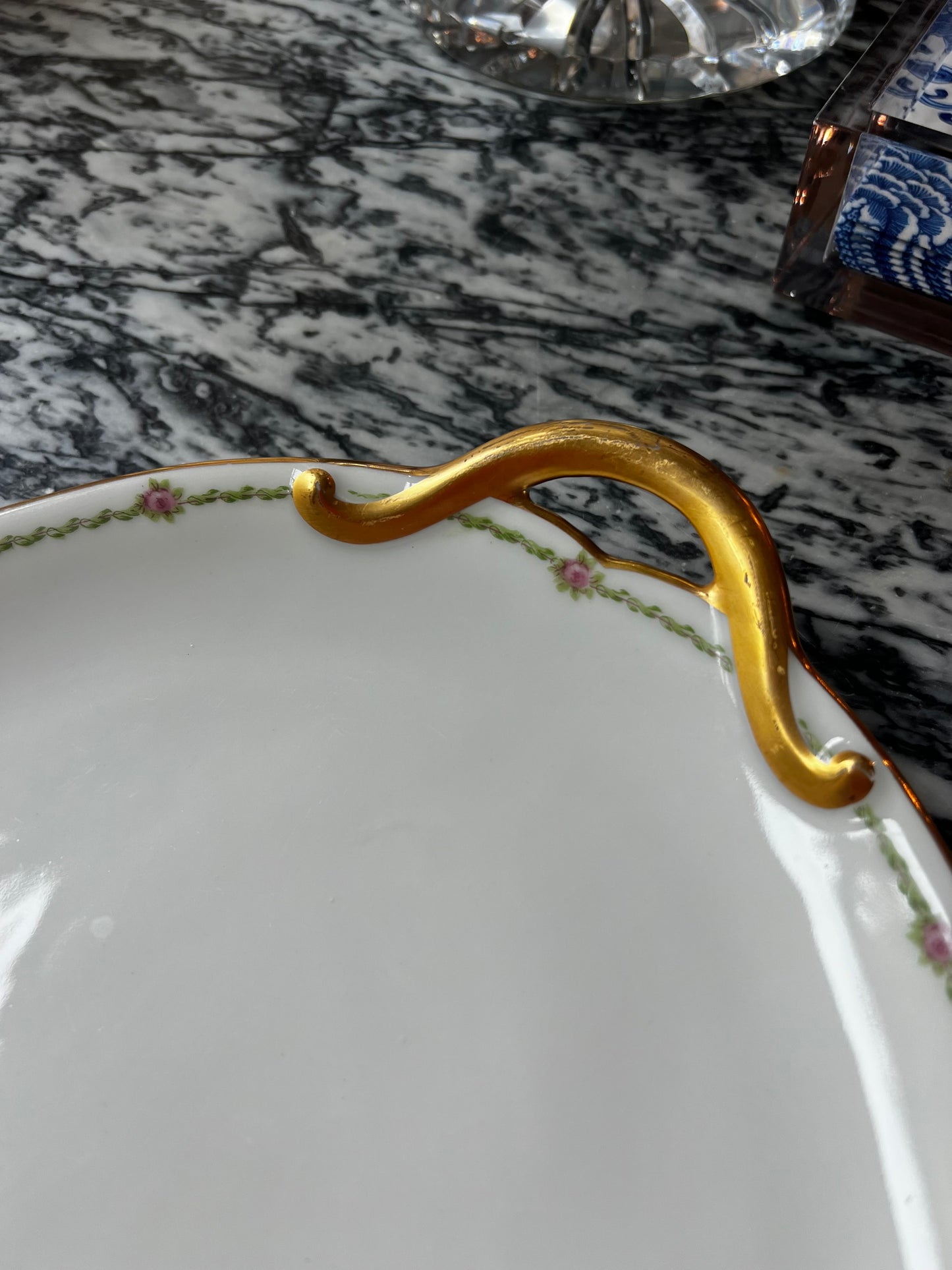 Antique Charles Field Haviland Limoges Platter with Gold Handles Price