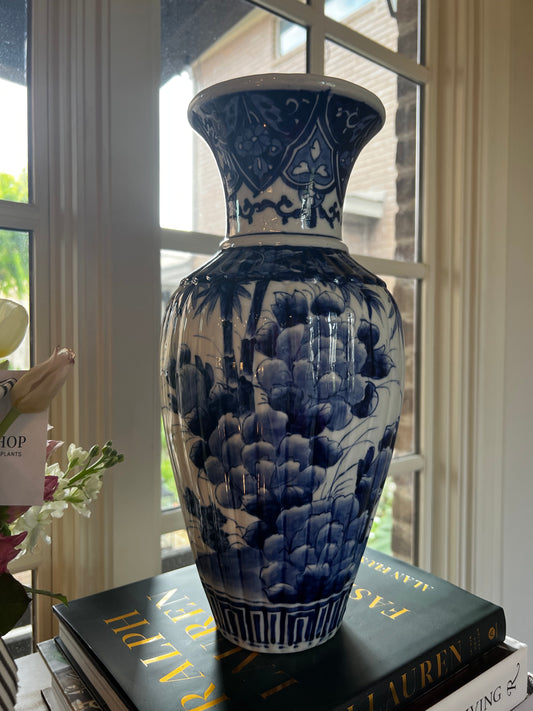 Blue & White Vase 15" tall
