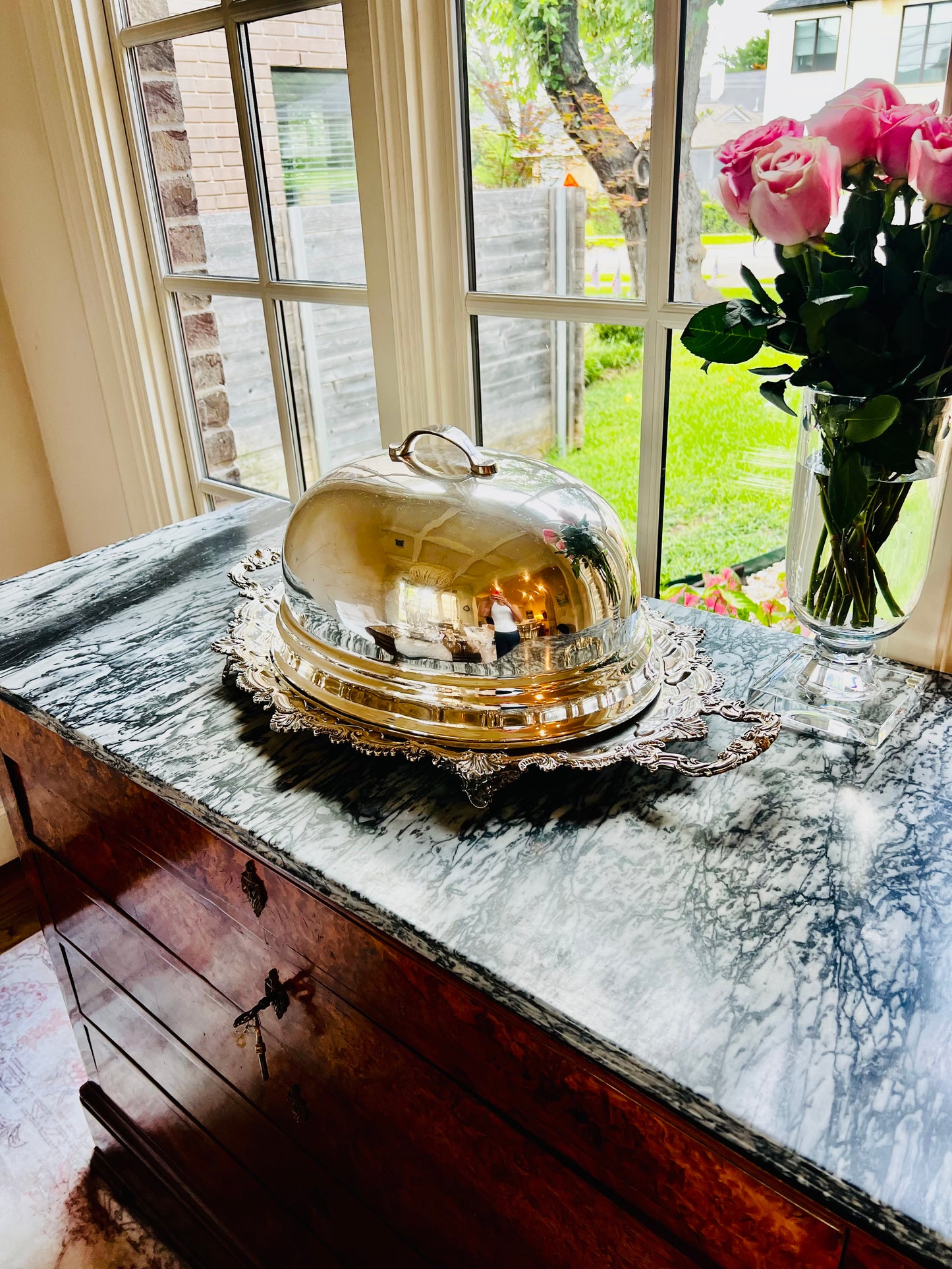Vintage Silverplate Meat Dome