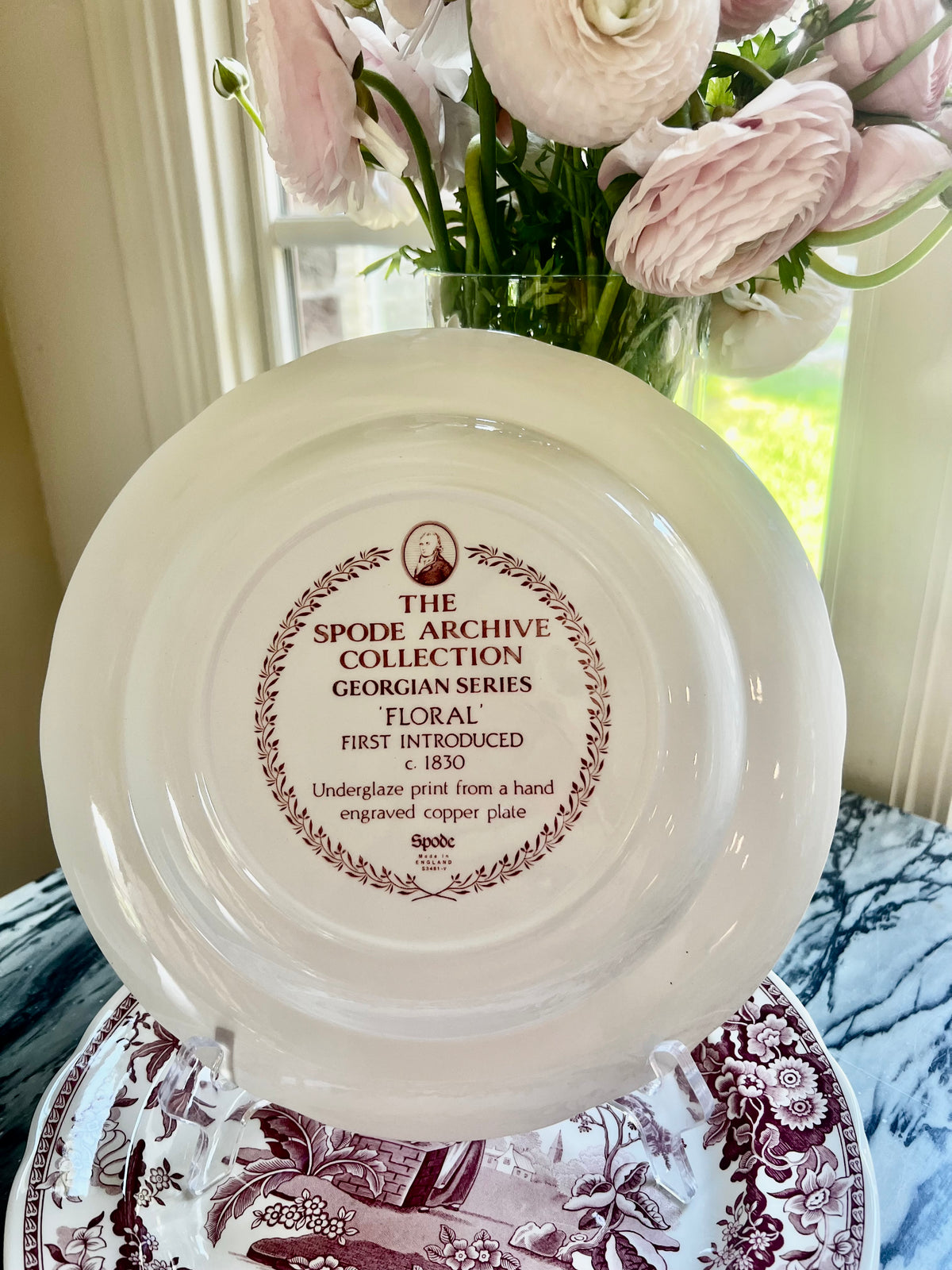 Set of 6 Spode Archive Collection Georgian Series Dinner Plates
