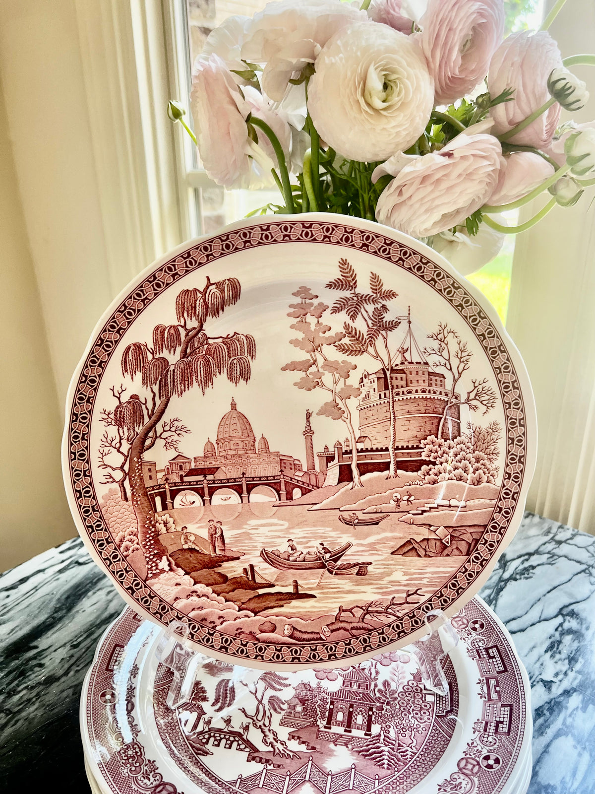 Set of 6 Spode Archive Collection Georgian Series Dinner Plates