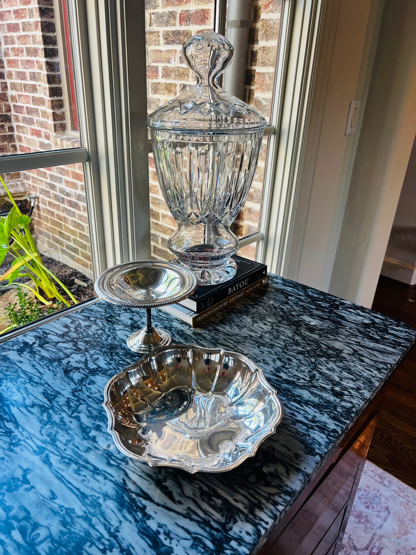 Vintage International Silver Chippendale Silverplate Serving Bowl No. 6335