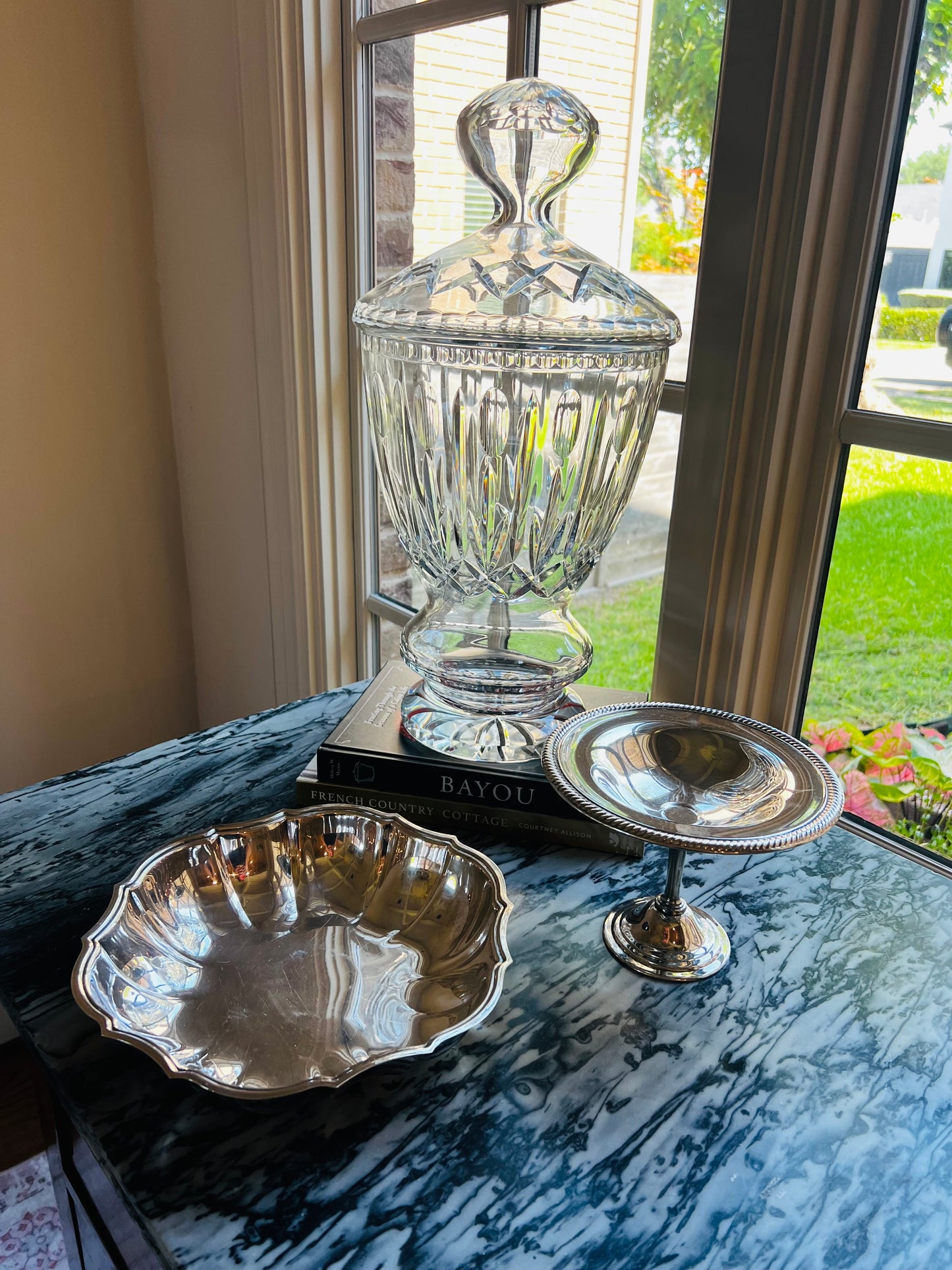 Vintage International Silver Chippendale Silverplate Serving Bowl No. 6335