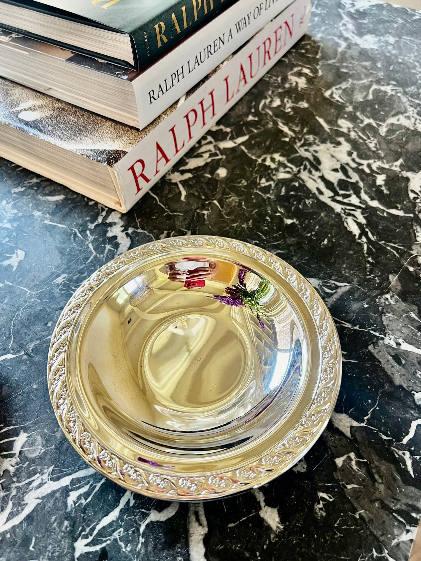 Vintage International Silver Company Silverplate Wine Bottle Coasters, Pair Price: $58