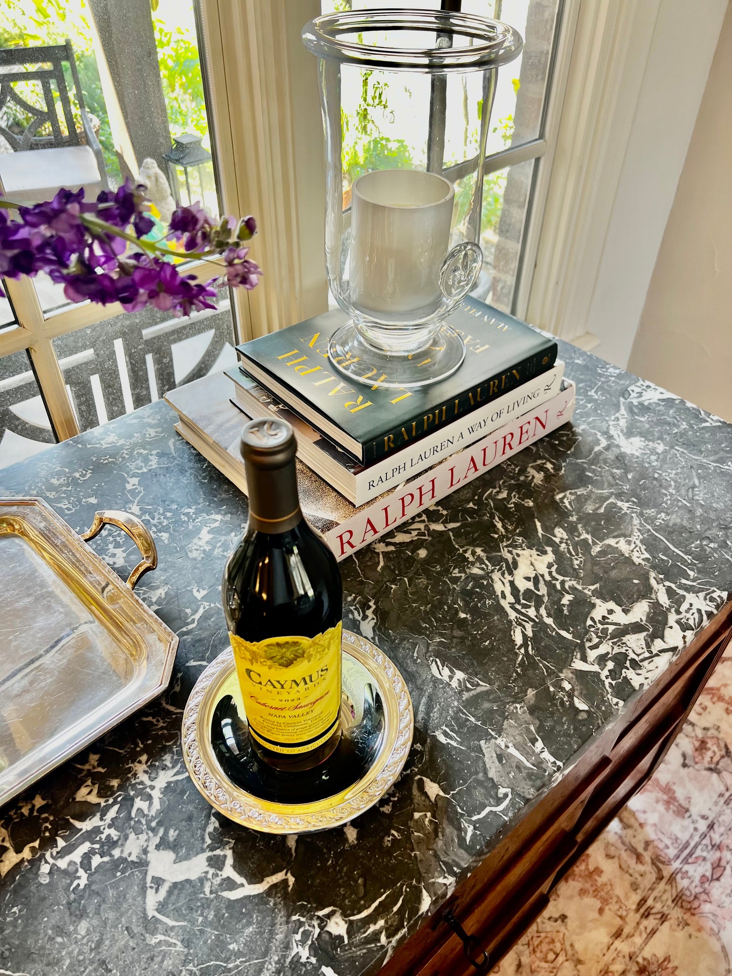 Vintage International Silver Company Silverplate Wine Bottle Coasters, Pair Price: $58