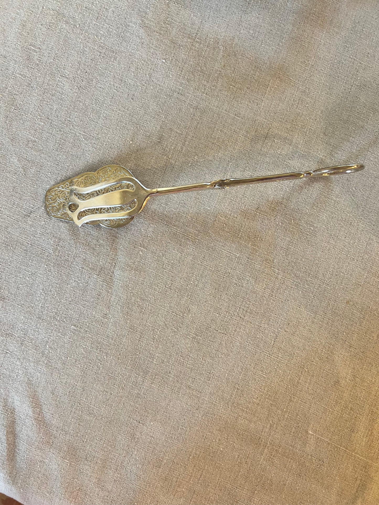 Silverplate Pastry Tongs