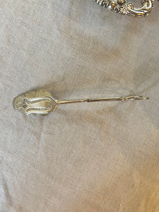 Silverplate Pastry Tongs