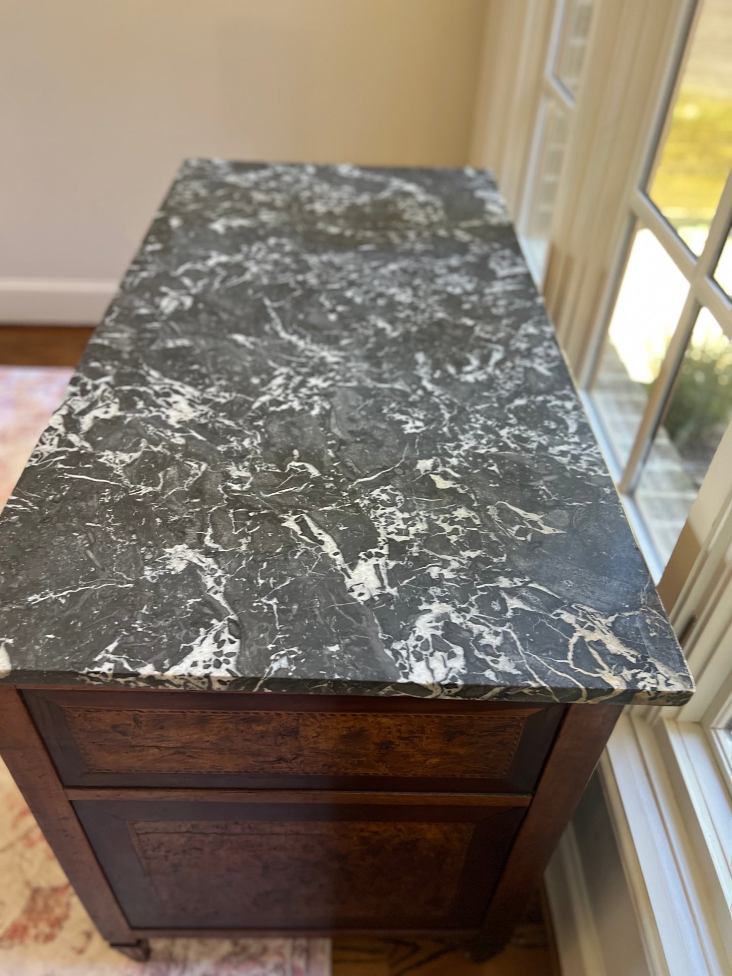 French Empire Style Marble Top Chest