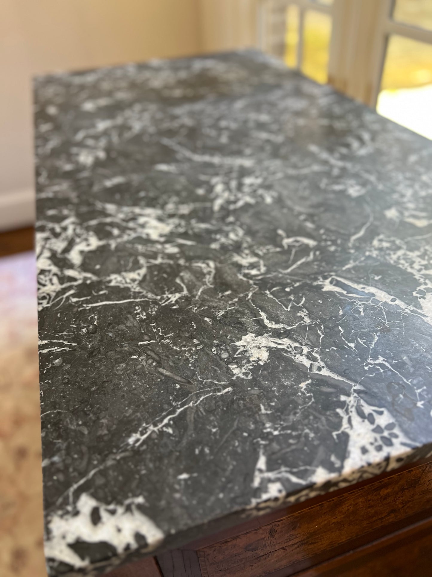 French Empire Style Marble Top Chest