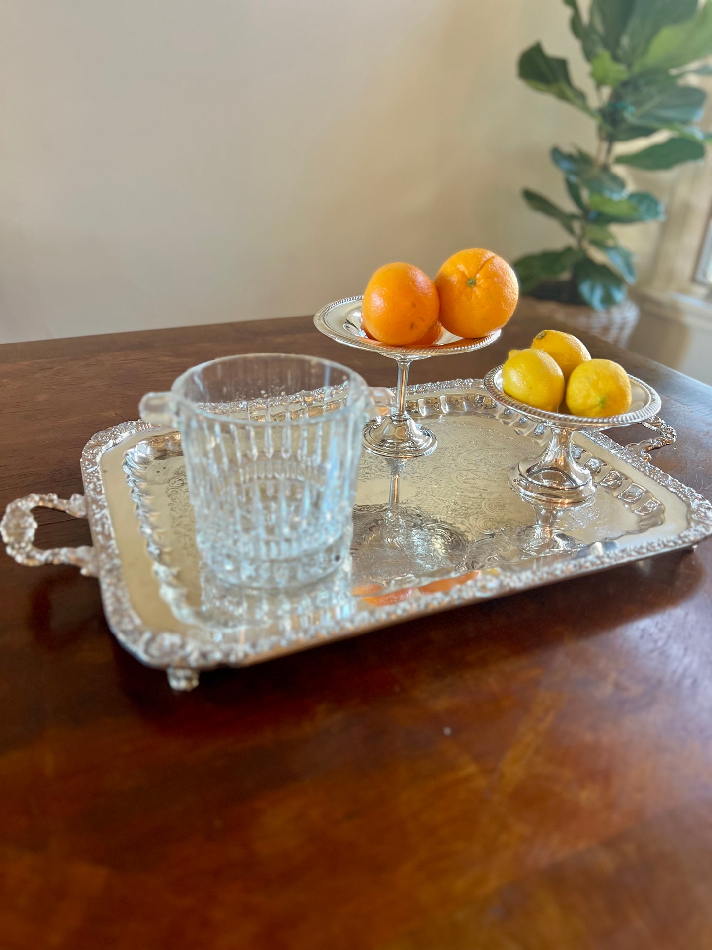 Vintage French Crystal Ice Bucket